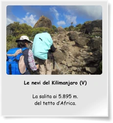 Le nevi del Kilimanjaro (V)  La salita ai 5.895 m. del tetto d’Africa.